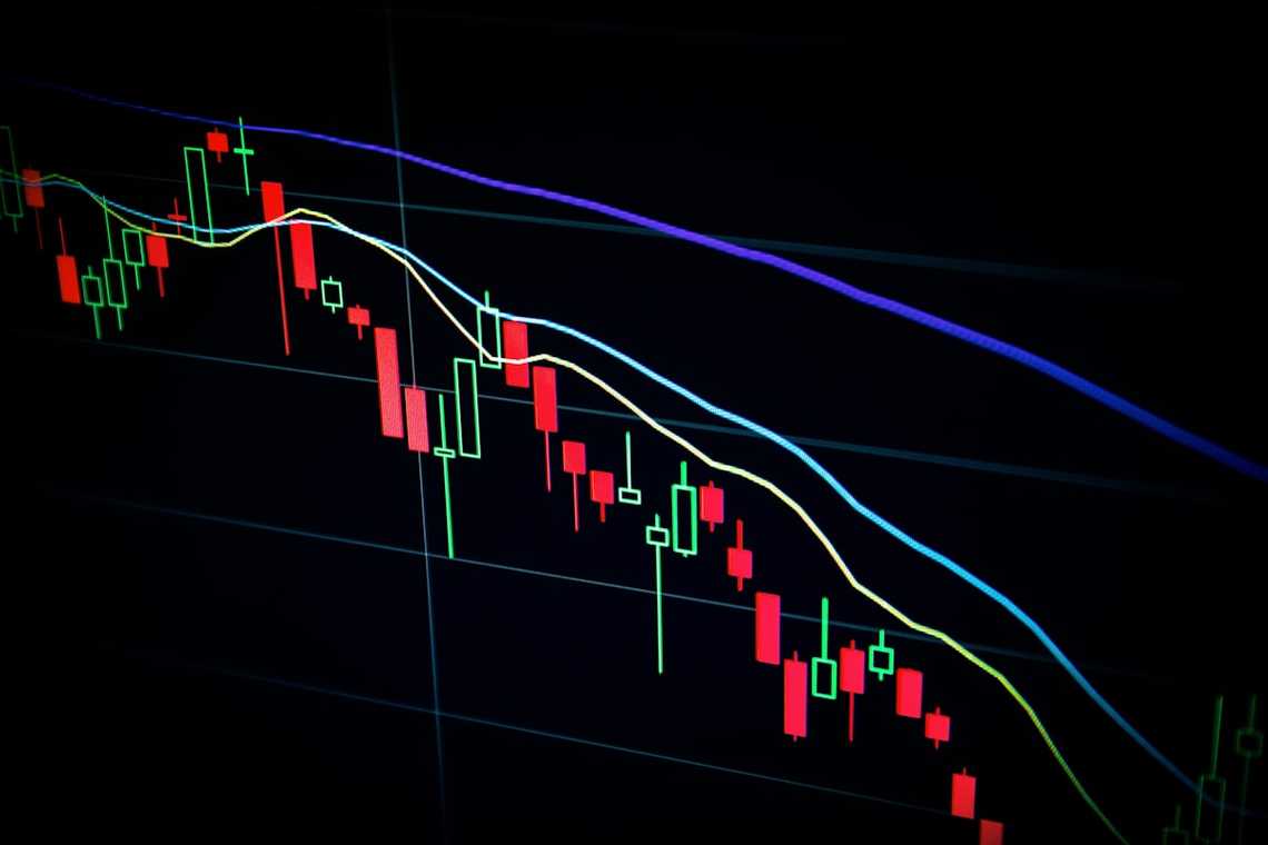 Financial data charts showing mortgage rate trends over time